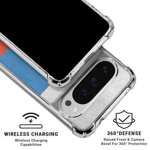 Russian Flag Distressed Google Pixel 10 Pro Clear Case